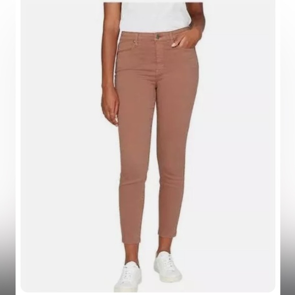 Buffalo David Bitton Denim - BUFFALO DAVID BITTON Havana High Rise Ankle Skinny Jeans Terracotta Brown EUC